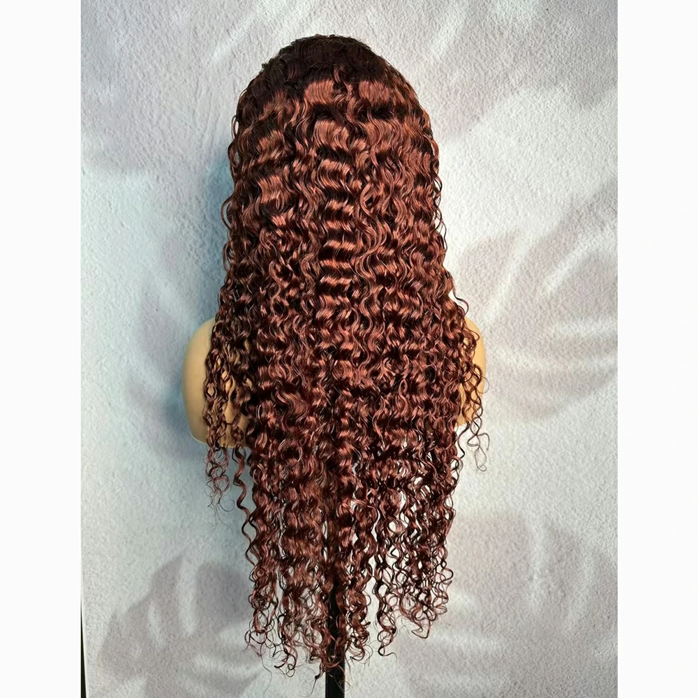 33 color lace wig water wave 13x4 color 33 Water Wave Hair Lace Wig - Image 1