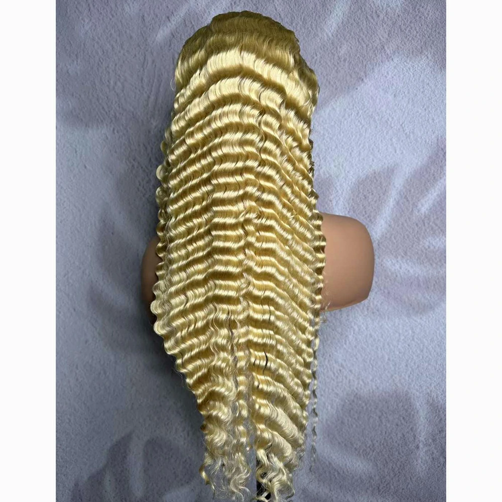 613 Color lace wig Deep wave2 13x4 color 613 Deep Wave Hair Lace Wig - Image 1