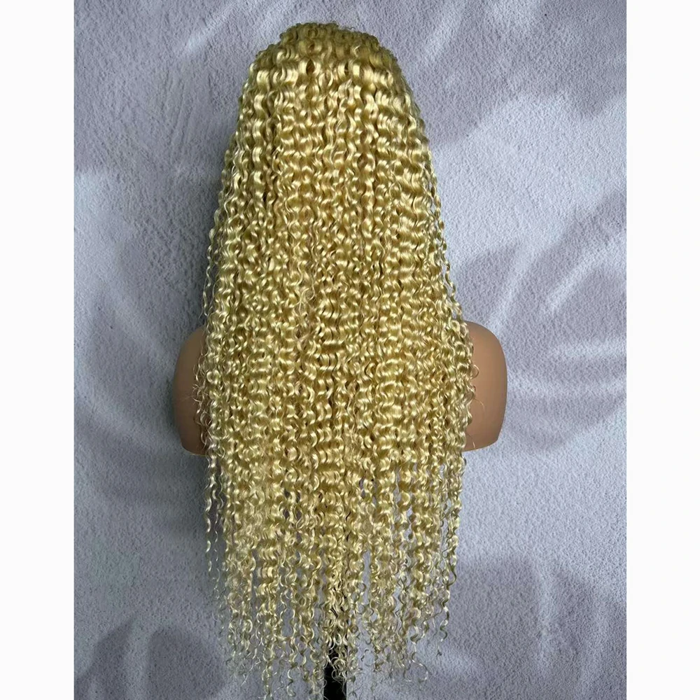 613 Color lace wig curly hair 13x4 color 613 Curly Hair Lace Wig - Image 1