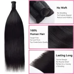 Bulk Hair Straight Hair Natural Black - Image 2