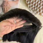 5x5 Transparent Lace Bob Straight Hair - Image 2