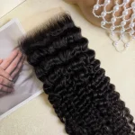 Virgin hair 5x5 HD Lace Cloure Deep Wave Hair - Image 3