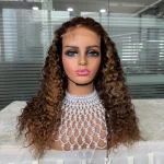 Color 4/27 Burmese Curly Hair 5x5 HD Lace Wig