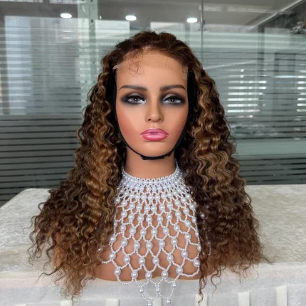 Color 4/27 Burmese Curly Hair 5x5 HD Lace Wig