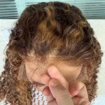 Color 4/27 Burmese Curly Hair 5x5 HD Lace Wig - Image 3
