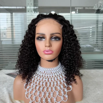 Mink hair 5x5 HD lace curly hair wig