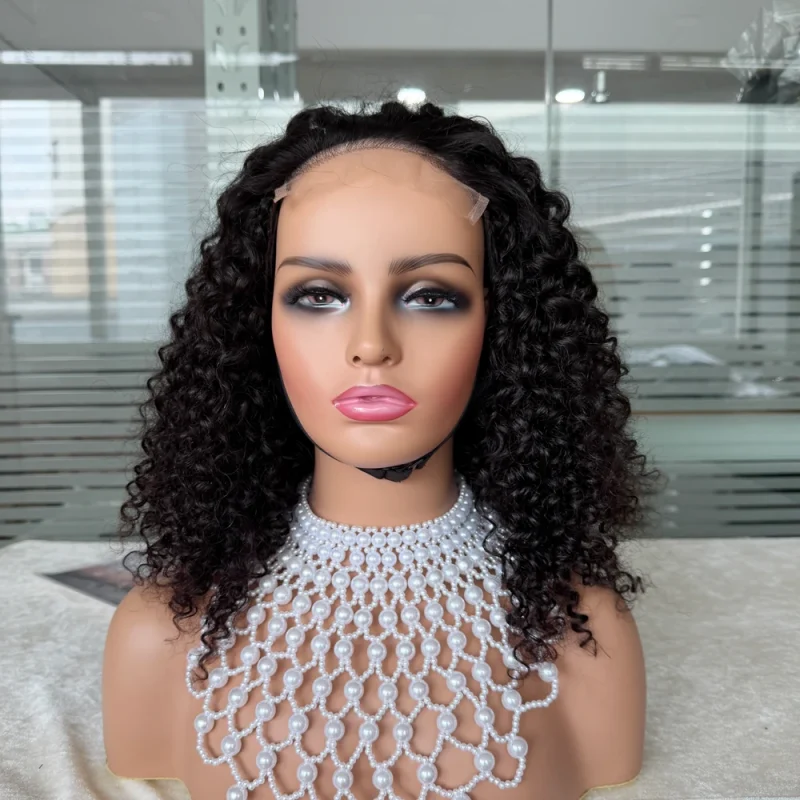 Mink hair 5x5 HD lace curly hair wig